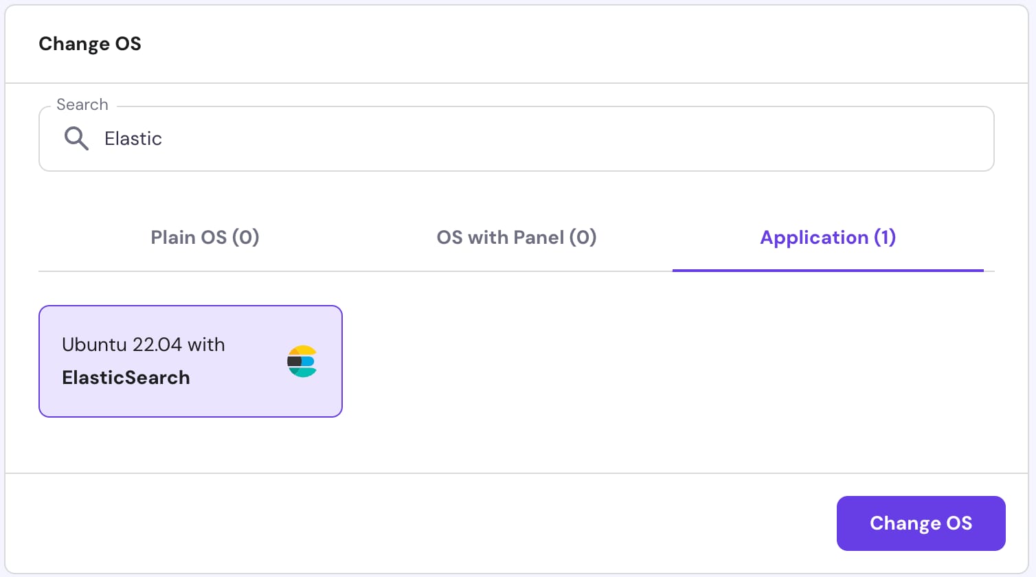 How to use the Elasticsearch VPS template