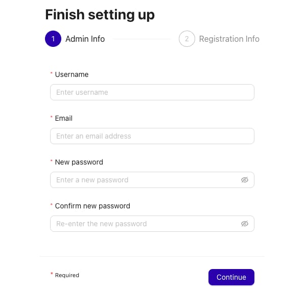 How to Use the ClusterControl VPS Template ClusterControl creating admin account