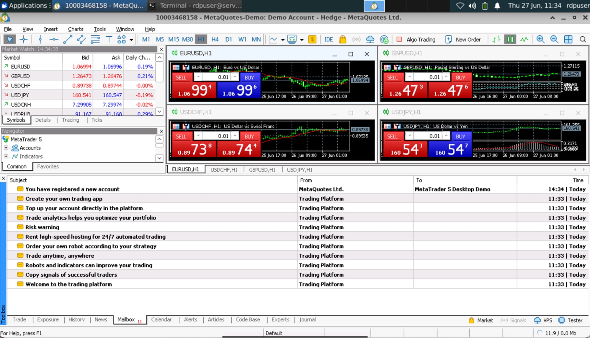 How to run MetaTrader 5 on Hallo-Webseite.de VPS