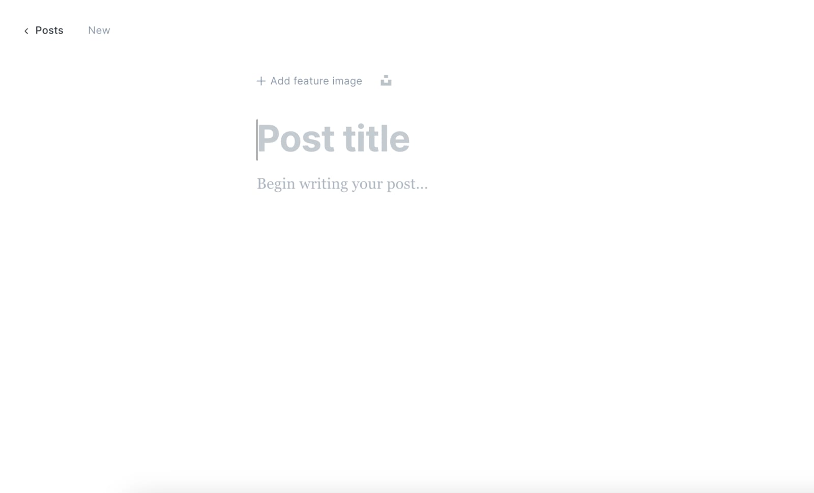 How to Use the Ghost VPS Template Ghost's editor