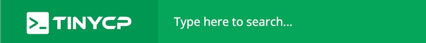 How to Use the TinyCP VPS Template The TinyCP top search bar