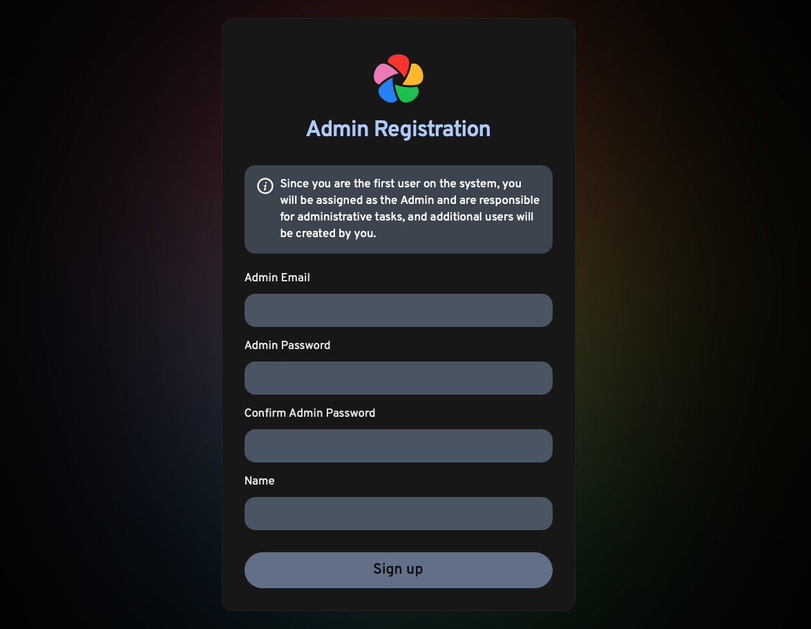 How to Use the Immich VPS Template Immich account creation