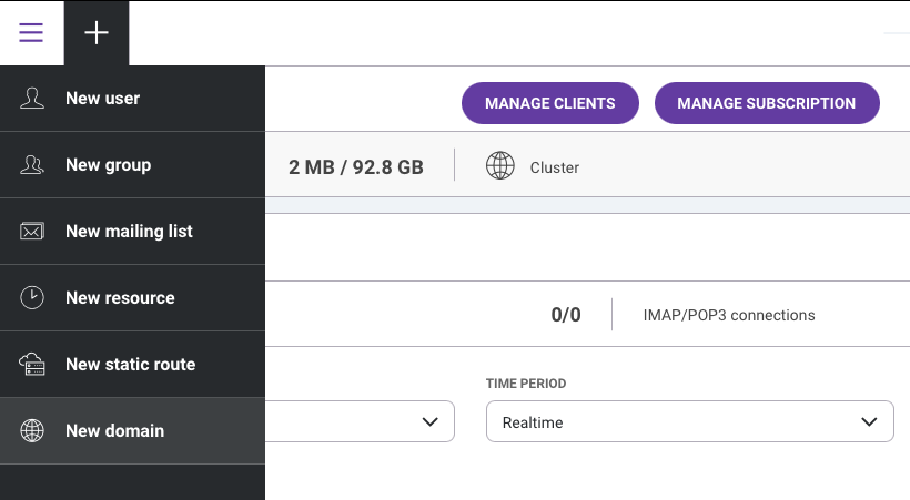 How to use the IceWarp VPS Template IceWarp WebAdmin add domain