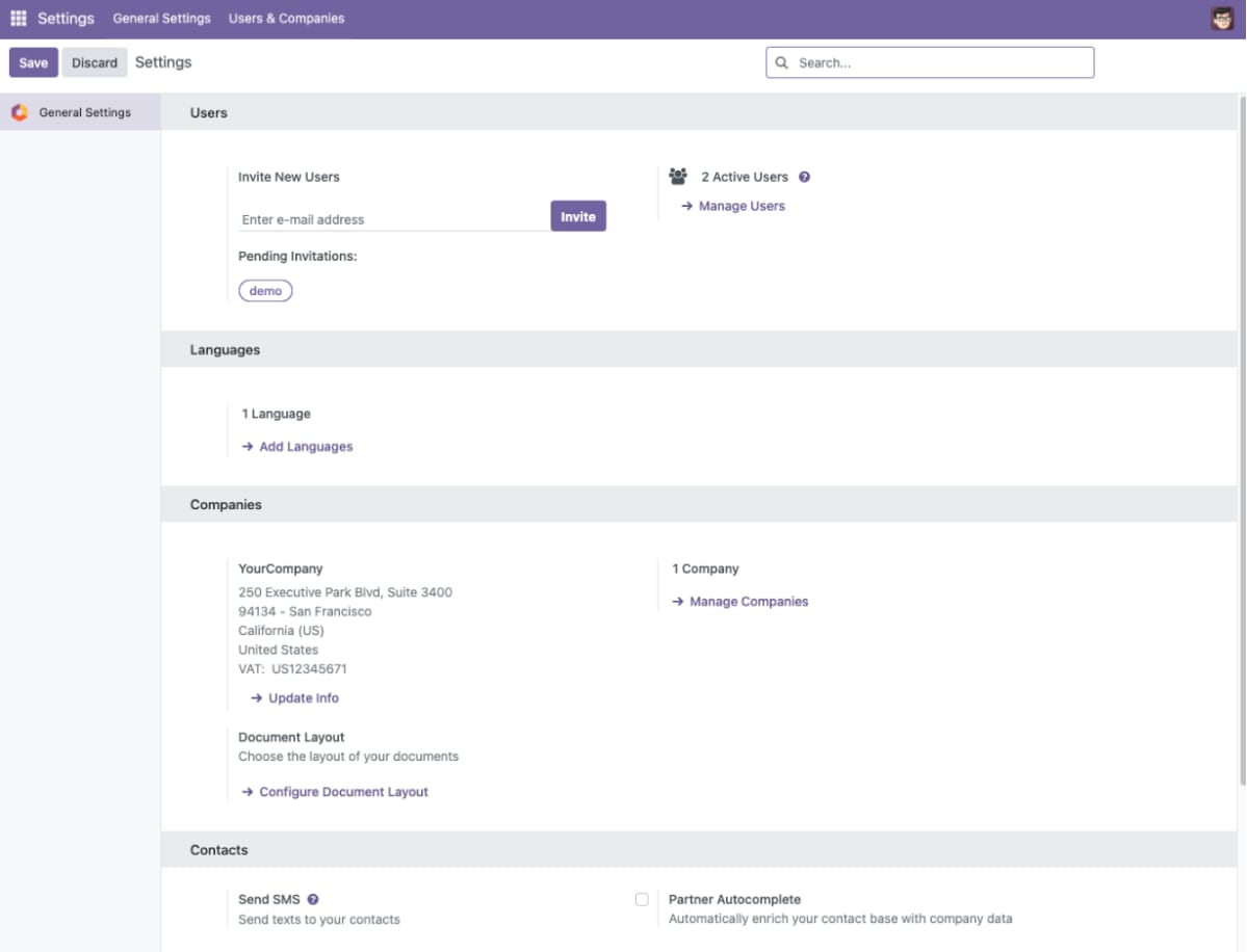 How to Use the Odoo VPS Template