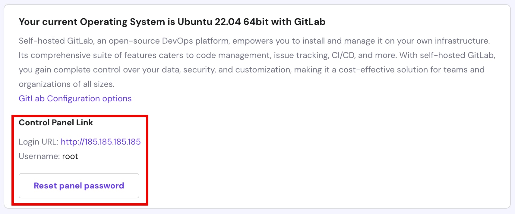 How to Use the GitLab VPS Template